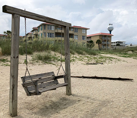 Beach swing in Tybee Island. 