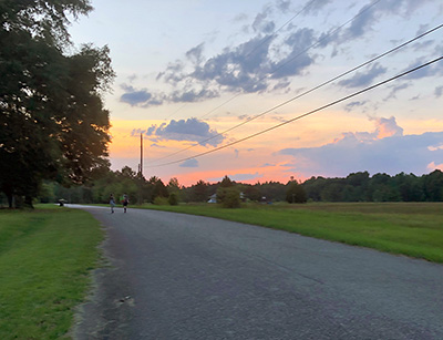 Beautiful sunset near Dad's house. 